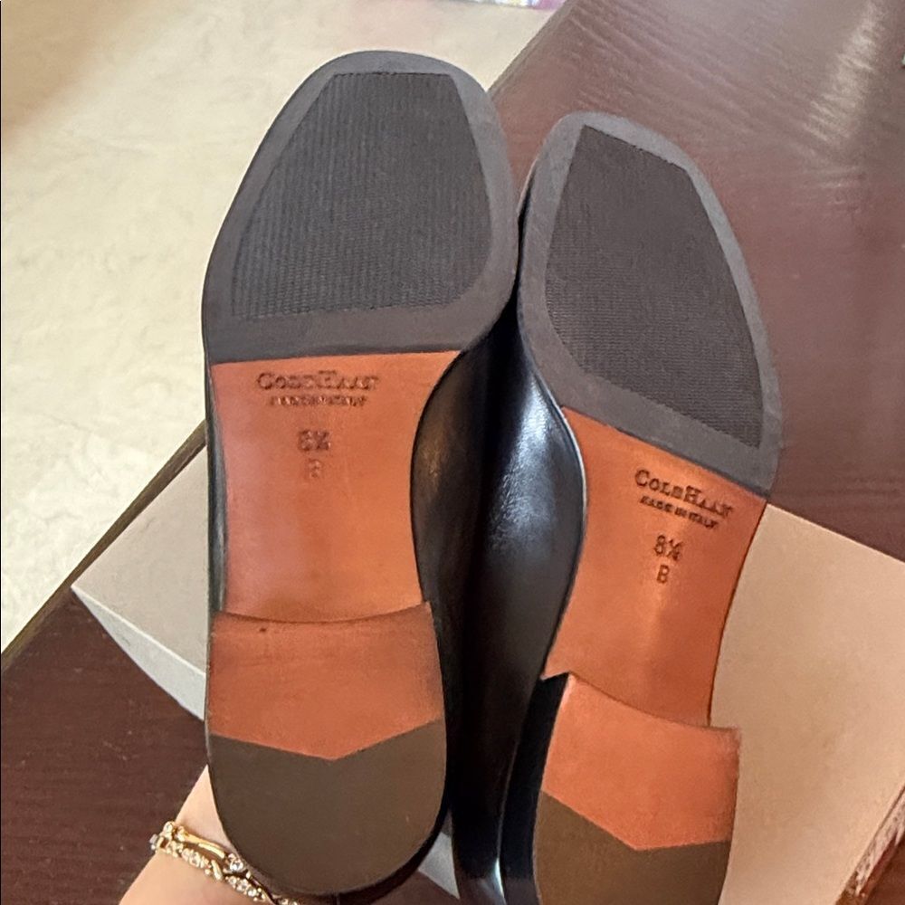 Cole Haan Classic Black Leather Flats - Picture 7 of 8